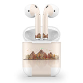 Mountains Apple Airpod Skins, Beige Airpods Sticker for airpods 1 & 2 Vinyl 3m, Airpods skin earbuds, Airpods Protective Full wrap Cover - Tackydesign
