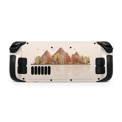 Mountains Steam Deck skin ,Kawaii Pastel Beige Steam Deck Decal Cute Full Wrap cover Vinyl 3m Sticker - Tackydesign