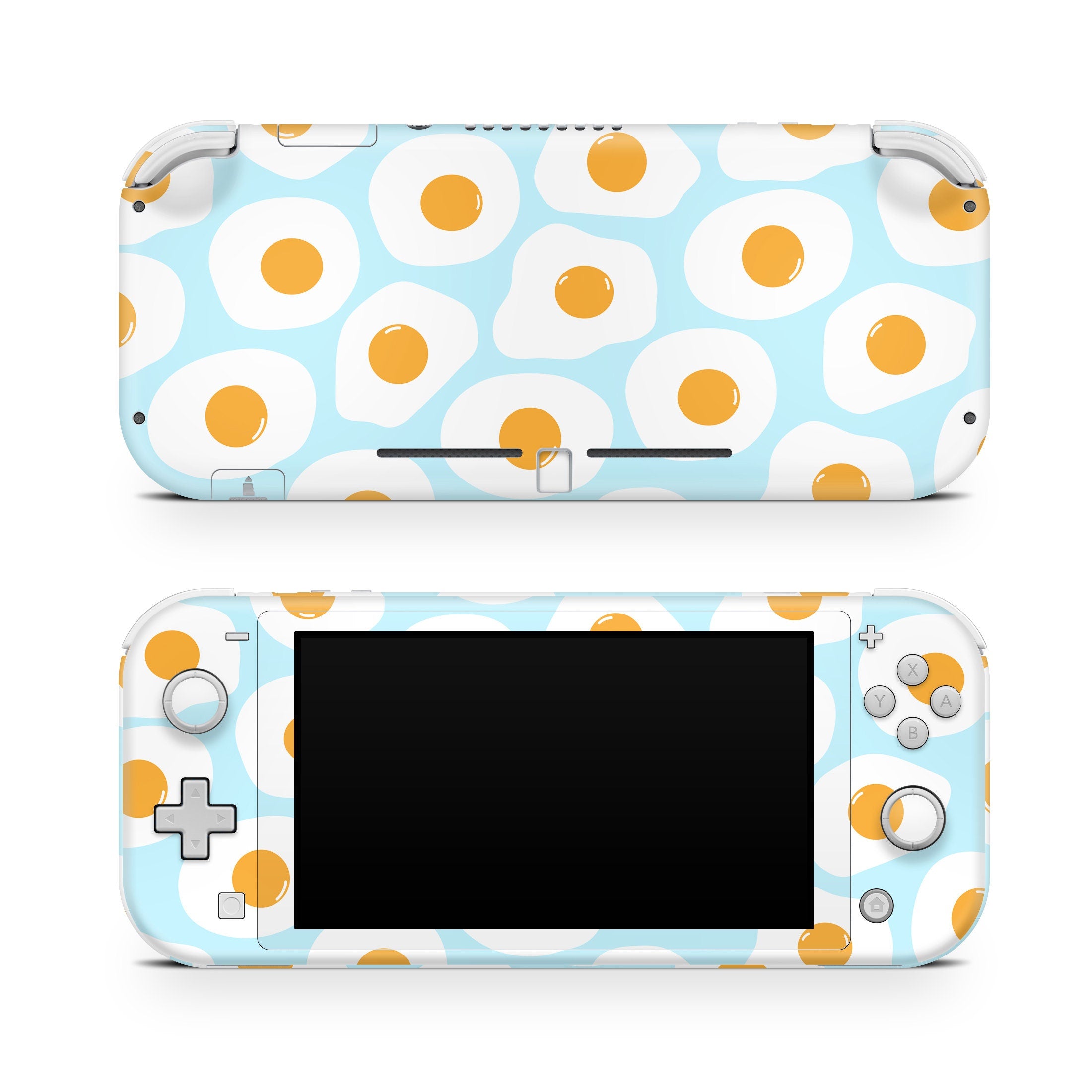 Nintendo switch Lite skin, Cute eggs switch lite skin pastel Blue Full cover 3m - Tackydesign