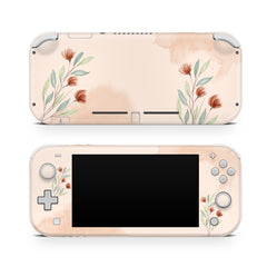 Nintendo switch Lite skin Flowers, switch lite skin Watercolor Beige Switch lite sticker Full cover 3m - Tackydesign