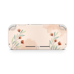 Nintendo switch Lite skin Flowers, switch lite skin Watercolor Beige Switch lite sticker Full cover 3m - Tackydesign