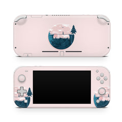 Nintendo switch Lite skin Mountain, switch lite skin Cute Pink, Kawaii Switch lite sticker Full cover 3m - Tackydesign