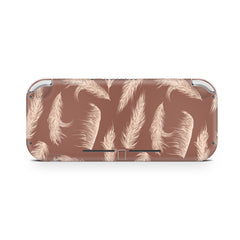Nintendo switch Lite skin Pampas, switch lite skin Brown Flowers Switch lite sticker Full cover 3m - Tackydesign