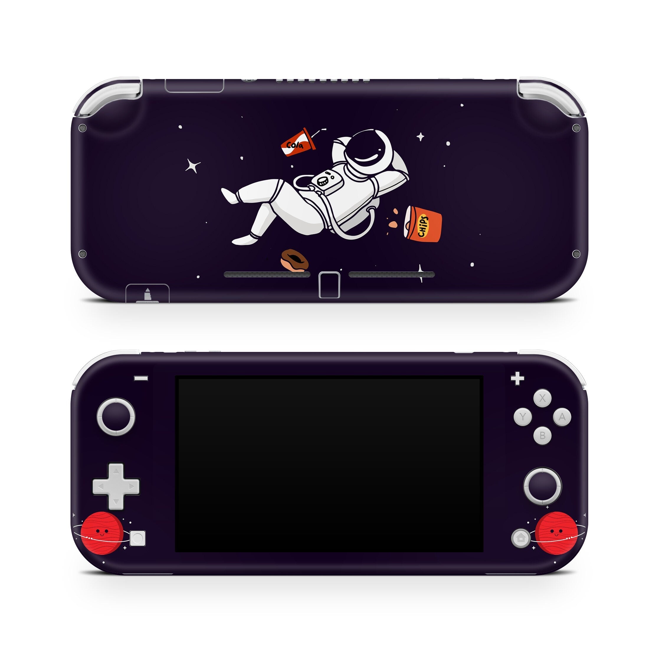 Nintendo switch Lite skin Pastel Astronaut, switch lite skin Cute Purple, Kawaii Switch lite sticker Full cover 3m - Tackydesign