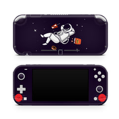 Nintendo switch Lite skin Pastel Astronaut, switch lite skin Cute Purple, Kawaii Switch lite sticker Full cover 3m - Tackydesign