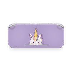 Nintendo switch Lite skin Unicorn, switch lite skin Cute Purple, Kawaii Switch lite sticker Full cover 3m - Tackydesign