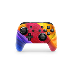 Nintendo Switch Pro Controller Skin Abstract, Colorful Twisting skin pro controller Full cover 3M premium vynl sticker - Tackydesign
