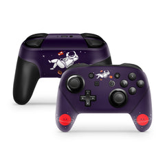 Nintendo Switch Pro Controller Skin Astronaut , Purple Space skin pro controller Full cover 3M premium vynl sticker - Tackydesign
