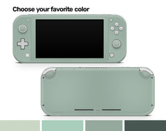 Nintendo Switches Lite skin Pastel solid color, Switch lite skin Blue, Green and Off - white colors Full cover 3m - Tackydesign