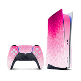 Pink Ps5 skin, Playstation 5 controller skin ,Vinyl 3m stickers Full wrap cover - Tackydesign