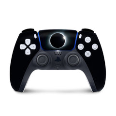 Ps5 skin Eclipse, Black Playstation 5 controller skin, Vinyl 3m stickers Full wrap cover - Tackydesign