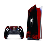 Ps5 skin Spider,Playstation 5 skin controller Superheroes, Vinyl 3m stickers Full wrap cover - Tackydesign