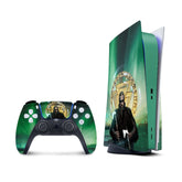 Ps5 skin Vikings, Green Playstation 5 controller skin Assassin, Vinyl 3m stickers Full wrap cover - Tackydesign