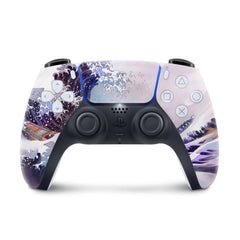 Ps5 skin Wave Off Kanagawa, Playstation 5 controller skin, Vinyl 3m stickers Full wrap cover - Tackydesign