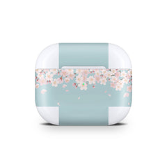 Sakura Apple Airpod Skins, Blue Airpods Sticker for Airpods 3 skin Vinyl 3m, Airpods skin earbuds, Airpods Protective Full wrap Cover - Tackydesign