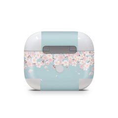 Sakura Apple Airpod Skins, Blue Airpods Sticker for Airpods 3 skin Vinyl 3m, Airpods skin earbuds, Airpods Protective Full wrap Cover - Tackydesign