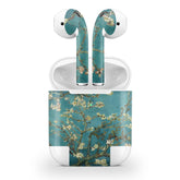 Sakura Apple Airpod Skins, Green Airpods Sticker for airpods 1 & 2 Vinyl 3m, Airpods skin earbuds, Airpods Protective Full wrap Cover - Tackydesign