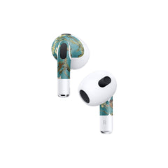 Sakura Apple Airpod Skins, Green Airpods Sticker for Airpods 3 skin Vinyl 3m, Airpods skin earbuds, Airpods Protective Full wrap Cover - Tackydesign