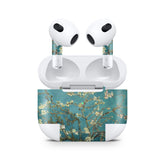 Sakura Apple Airpod Skins, Green Airpods Sticker for Airpods 3 skin Vinyl 3m, Airpods skin earbuds, Airpods Protective Full wrap Cover - Tackydesign