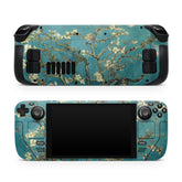 Sakura Steam Deck skin ,Almond Blossoms Color Skin Steam Deck Decal Turquoise Full Wrap cover Vinyl 3m Sticker - Tackydesign