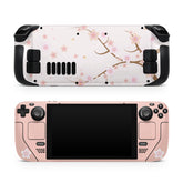 Sakura Steam Deck skin ,Cherry Blossom Kawaii Beige Color steam deck Decal Full Wrap cover Vinyl 3m Sticker - Tackydesign