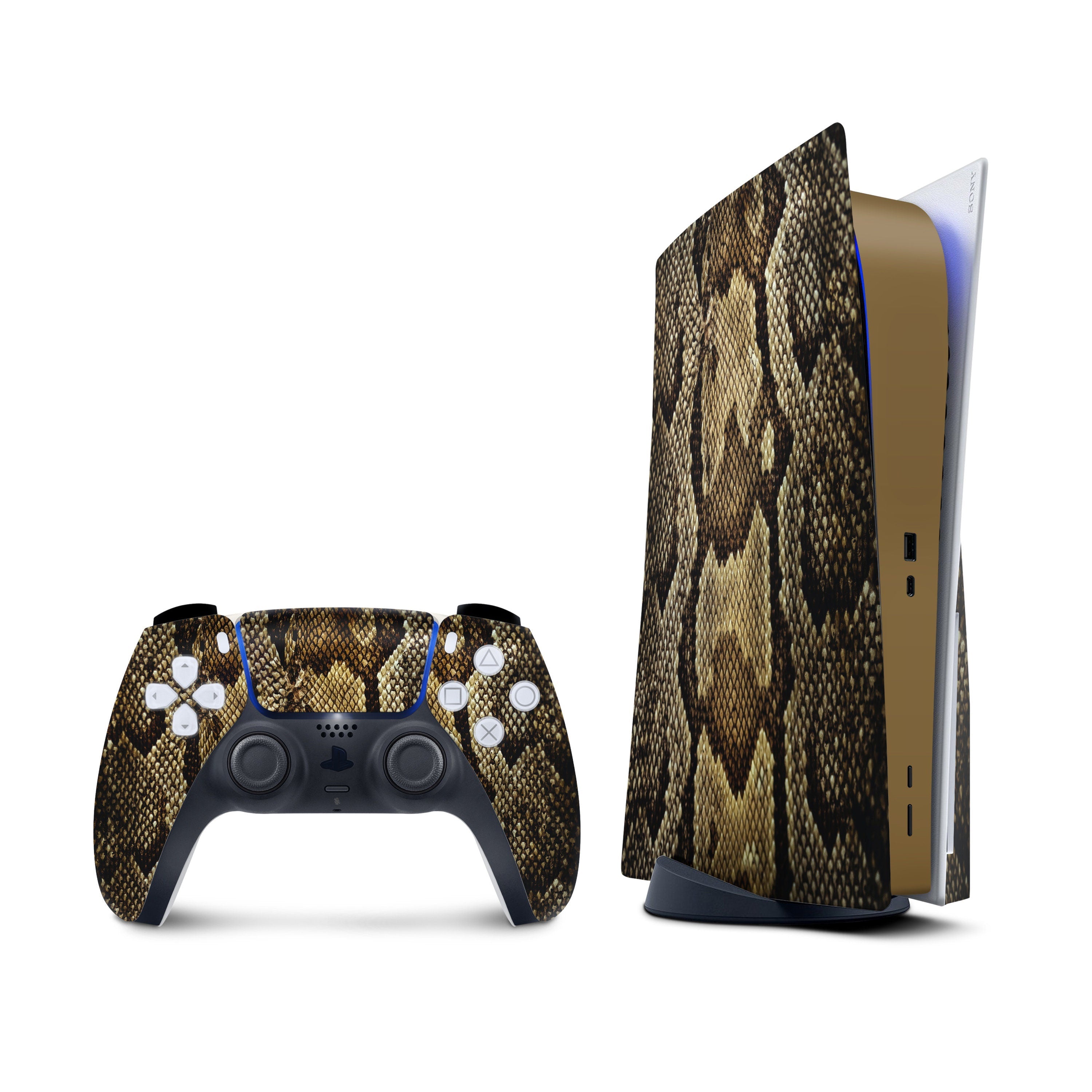 Snake Ps5 skin, Playstation 5 controller skin, Vinyl 3m stickers Full wrap cover - Tackydesign