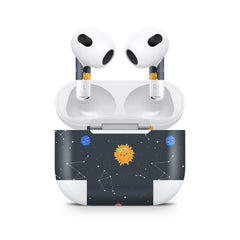 Space Apple Airpod Skins, Galaxy Airpods Sticker for Airpods 3 skin Vinyl 3m, Airpods skin earbuds, Airpods Protective Full wrap Cover - Tackydesign