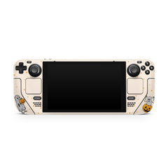 Spooky Halloween Steam Deck skin, Pumpkin Skin Beige Color Kawaii Steam Deck Decal Full Wrap cover Vinyl 3m Sticker - Tackydesign