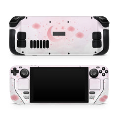 Starry Moon Steam Deck skin, Clouds Pastel Kawaii Pink Color Steam Deck Decal Full Wrap cover Vinyl 3m Sticker - Tackydesign
