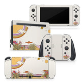 TACKY DESIGN 70's Retro Nintendo Switch Skin Wrap | Mushroom 3M Vinyl Full Cover Decal Stickers - Tackydesign