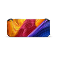 TACKY DESIGN Abstract Colorful Nintendo Switch OLED Skin Wrap | Twisting Space 3M Vinyl Full Cover - Tackydesign