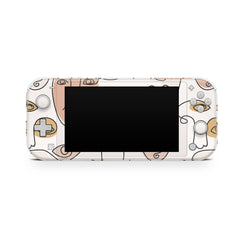 TACKY DESIGN Abstract Nintendo Switch Lite Skin Wrap | Tribal Face Minimalistic 3M Vinyl Full Cover - Tackydesign