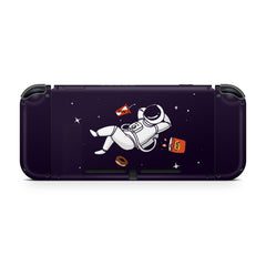 TACKY DESIGN Astronaut Nintendo Switch Skin Wrap | Purple Kawaii 3M Vinyl Full Cover Decal Stickers - Tackydesign