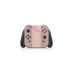 TACKY DESIGN Beige Flowers Sakura Nintendo Switch Skin Wrap | 3M Vinyl Full Cover - Tackydesign