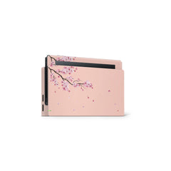 TACKY DESIGN Beige Flowers Sakura Nintendo Switch Skin Wrap | 3M Vinyl Full Cover - Tackydesign