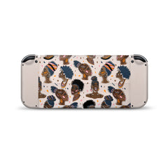 TACKY DESIGN Beige Nintendo Switch OLED Skin Wrap | Black Lives Matter 3M Vinyl Full Cover - Tackydesign