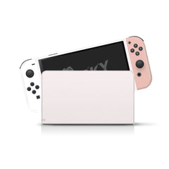 TACKY DESIGN Beige Nintendo Switch OLED Skin Wrap | Pastel Colorwave Color Blocking 3M Vinyl Full Cover - Tackydesign