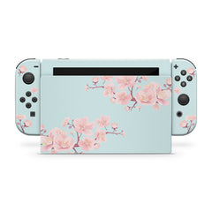TACKY DESIGN Cherries Blossom Nintendo Switch Skin Wrap | 3M Vinyl Full Cover Decal Stickers - Tackydesign