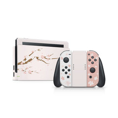 TACKY DESIGN Cherries Blossoms Nintendo Switch Skin Wrap | Floral 3M Vinyl Full Cover - Tackydesign