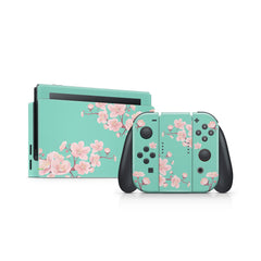 TACKY DESIGN Cherries Nintendo Switch Skin Wrap | Sakura Flowers 3M Vinyl Full Cover Decal Stickers - Tackydesign