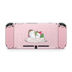 TACKY DESIGN Christmas Nintendo Switch Skin Wrap | Kawaii Cute Pink 3M Vinyl Cover - Tackydesign