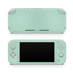 TACKY DESIGN Classic Nintendo Switch Lite Skin Wrap | Pastel Solid Color Green, Peach, and White 3M Vinyl Full Cover - Tackydesign