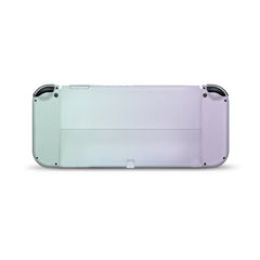 TACKY DESIGN Classic Nintendo Switch OLED Skin Wrap | Pastel Purple & Green Colorwave Duo Color Blocking 3M Vinyl Full Cover - Tackydesign