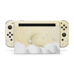 TACKY DESIGN Cloud Nintendo Switch Skin Wrap | Pastel Blue Sky 3M Vinyl Full Cover - Tackydesign