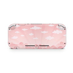 TACKY DESIGN Clouds Nintendo Switch Lite Skin Wrap | Peachy Sky Orange 3M Vinyl Full Cover - Tackydesign