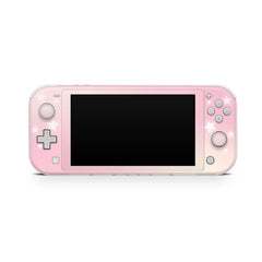 TACKY DESIGN Clouds Nintendo Switch Lite Skin Wrap | Starry Pastel Pink Lunar Sky Moon 3M Vinyl Full Cover - Tackydesign