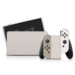 TACKY DESIGN Clouds Nintendo Switch OLED Skin Wrap | Moon Green Pastel 3M Vinyl Full Cover - Tackydesign