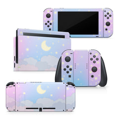 TACKY DESIGN Clouds Nintendo Switch Skin Wrap | Moon 3M Vinyl Full Cover - Tackydesign