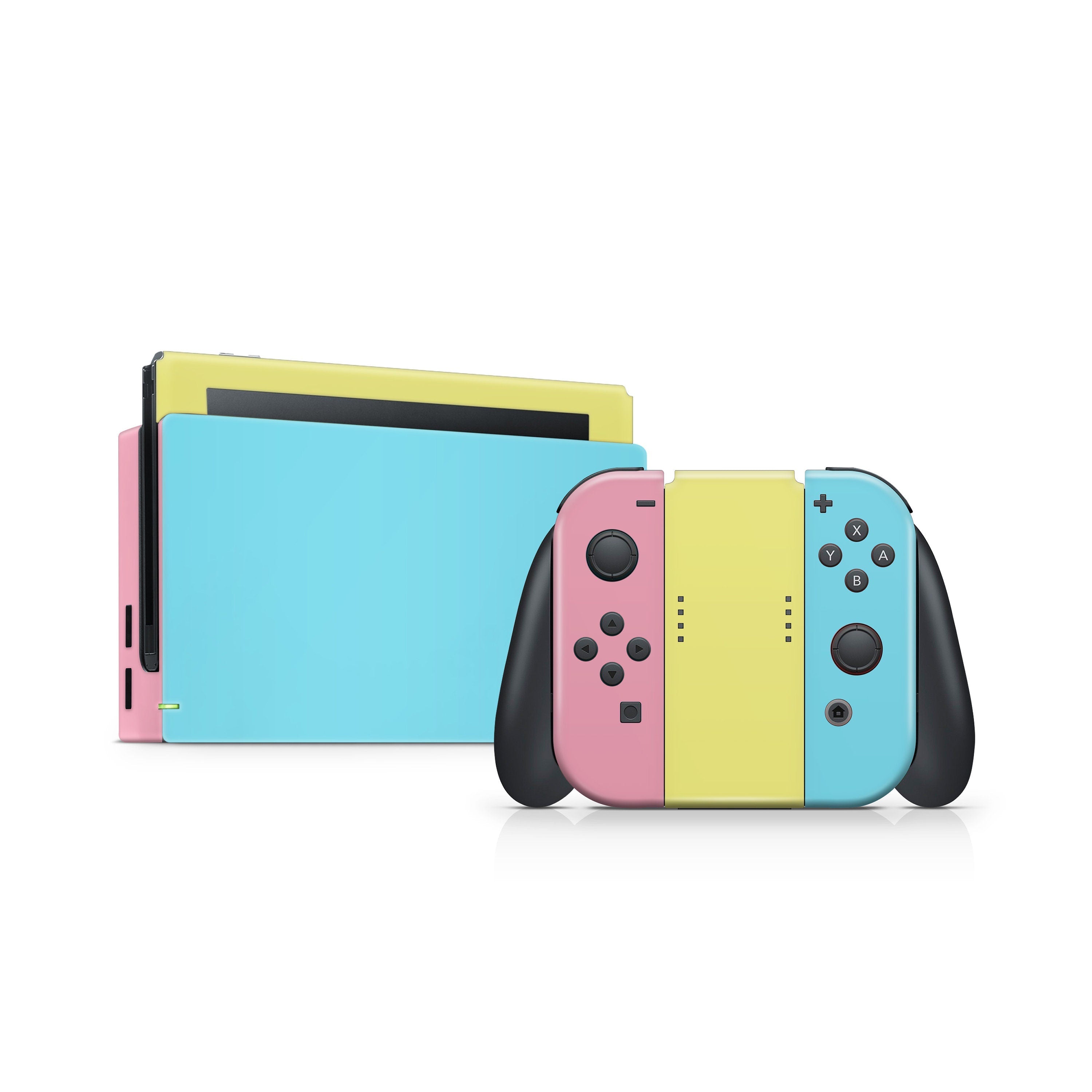 TACKY DESIGN Color Blocking Nintendo Switch Skin Wrap | Colorwave 3M Vinyl Full Cover - Tackydesign