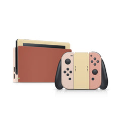 TACKY DESIGN Color Blocking Nintendo Switch Skin Wrap | Solid Colorwave 3M Vinyl Cover - Tackydesign